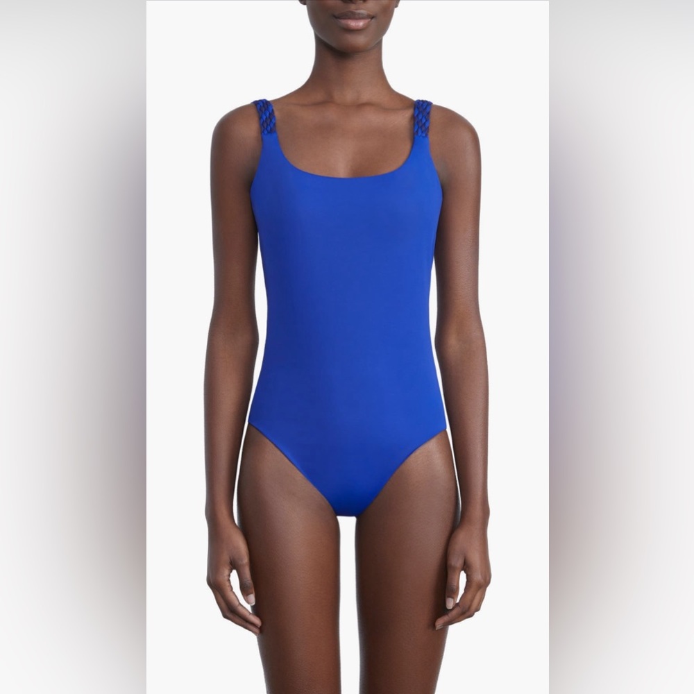 Lafayett 148 New York L148 Braided Strap Reversible One-Piece Swimsuit,X-S,$498
